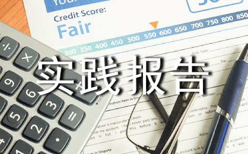暑假社會實踐報告