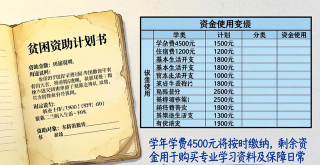 計劃書范文 貧困資助