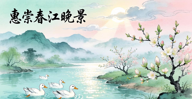 惠崇春江晚景