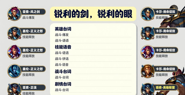 lol語音臺詞試聽