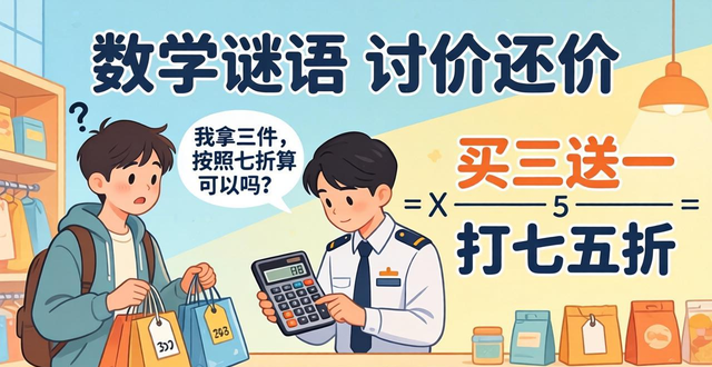 數(shù)學(xué)謎語 討價(jià)還價(jià)