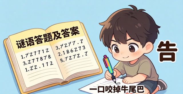 謎語答題及答案