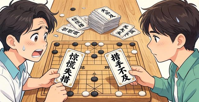 成語接龍驚慌失措