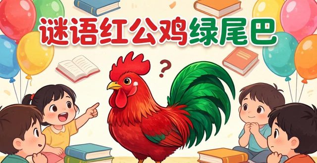 謎語紅公雞綠尾巴