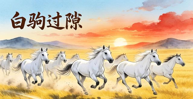 成語白駒過隙比喻什么