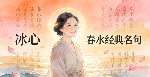 冰心 春水經(jīng)典名句