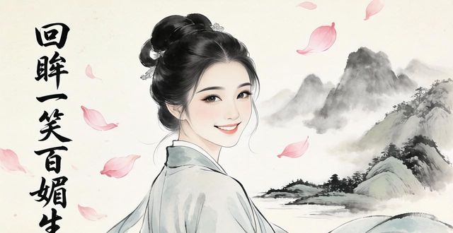 回眸一笑百媚生謎語