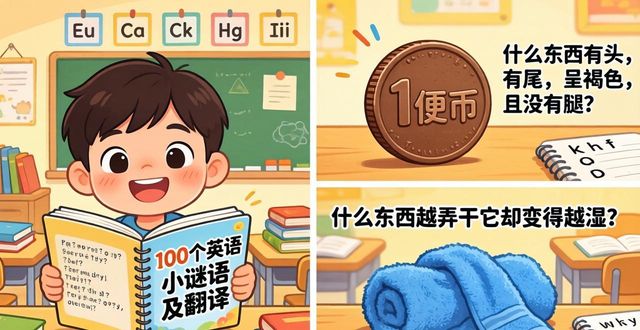 100個(gè)英語小謎語及翻譯