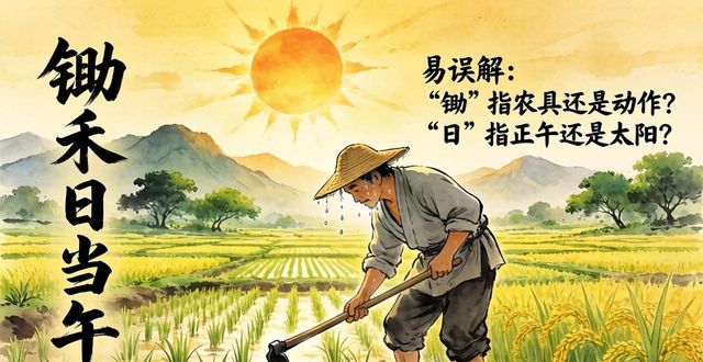 鋤禾日當(dāng)午全詩