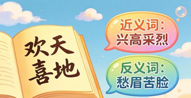 歡天喜地是不是成語