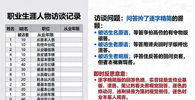 職業(yè)生涯人物訪談范文