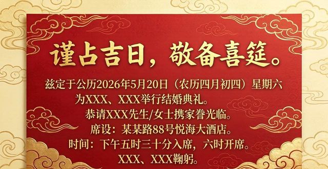結(jié)婚請(qǐng)柬 范文