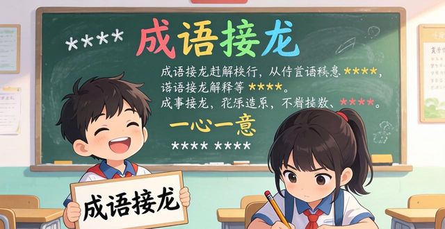 成語接龍解釋并造句