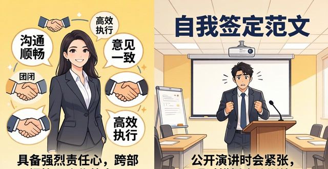 自我簽定范文
