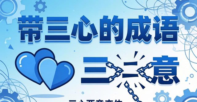帶三心的成語
