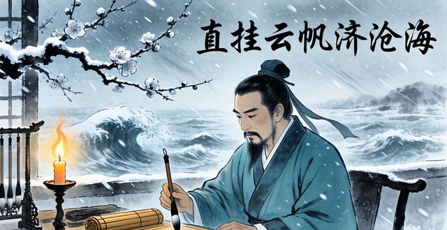 直掛云帆濟(jì)滄海的上一句