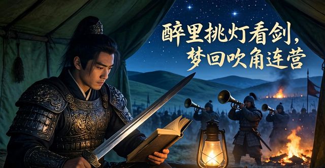 醉里挑燈看劍夢回吹角連營