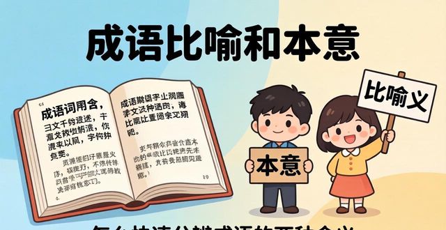 成語比喻和本意