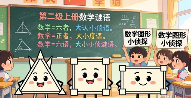 二年級上冊數(shù)學謎語