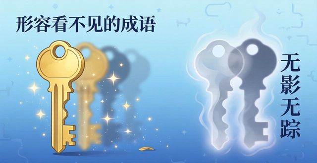 形容看不見(jiàn)的成語(yǔ)