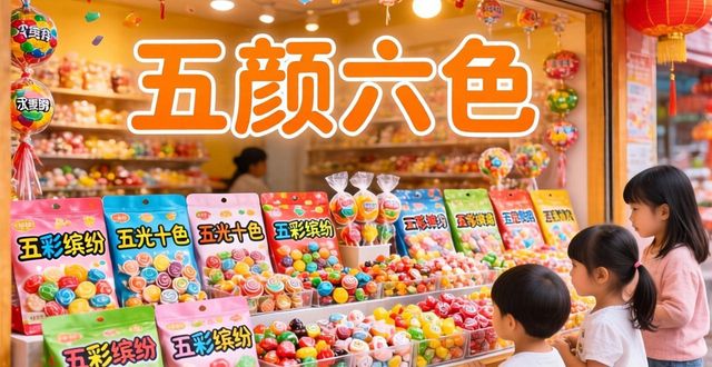 五顏六色成語