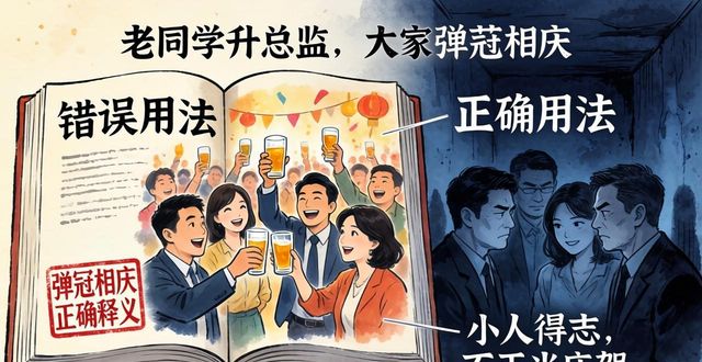 彈冠相慶 成語使用正確的
