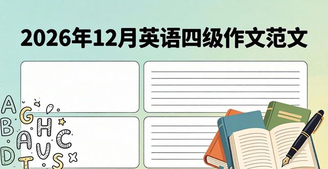2026年12月英語四級(jí)作文范文