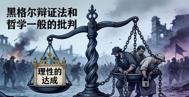 黑格爾辯證法和哲學(xué)一般的批判