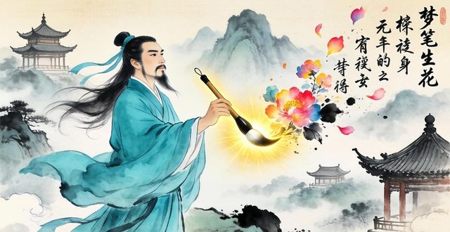 夢(mèng)筆生花成語(yǔ)故事李白